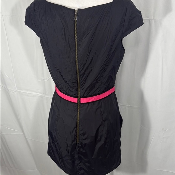 Milly Black Dress With Pink Accent Size 8 - Picture 6 of 10